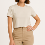 Tania | Cotton Short Sleeve Top
