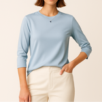 Vivian | Cropped Sleeve Top