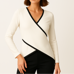 Casie | Cross Long Sleeves T-Shirt