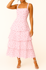 Penny | Pink Floral Maxi Dress