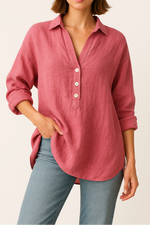 Jenny | Blouse Linen with Buttons