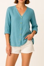 Serena | Linen Top Blouse