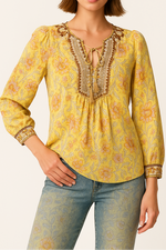 Maeva | Floral Peasant Blouse