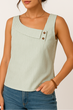 Mirella | Elegant Striped Sleeveless Top