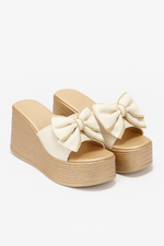 Lola | Bow Platform Sandals
