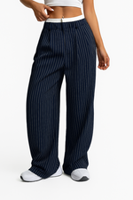 Amara | Pinstripe Wide-Leg Pants