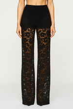 Niki | Floral Lace Flare Pants