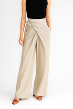 Milla | Elegant Wrap Waist Wide-Leg Pants