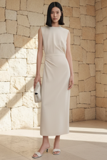 Isla | Midi Dress with Slit Design