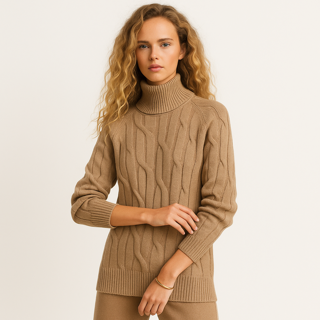 Nicole | High Neck Oversized Knit Sweater