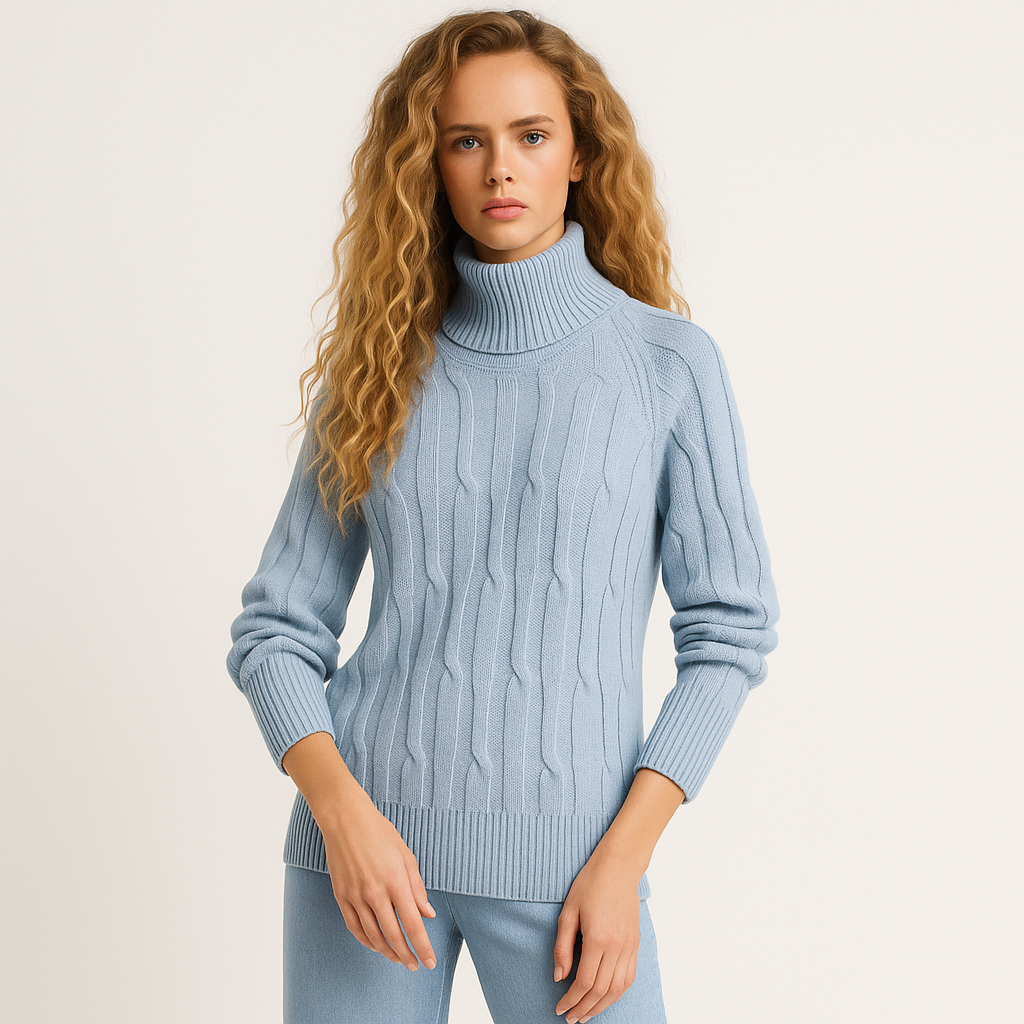 Nicole | High Neck Oversized Knit Sweater