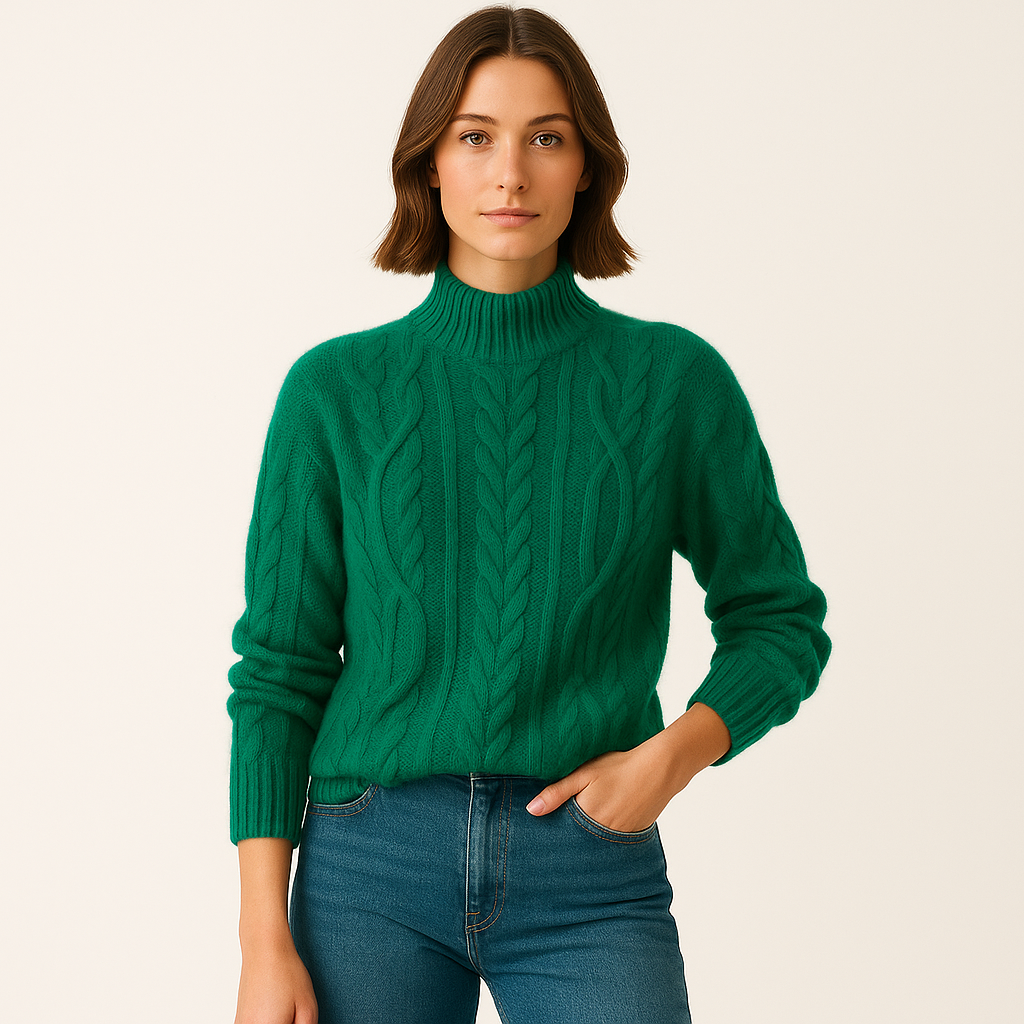 Mona | Turtleneck Premium Knit Sweater