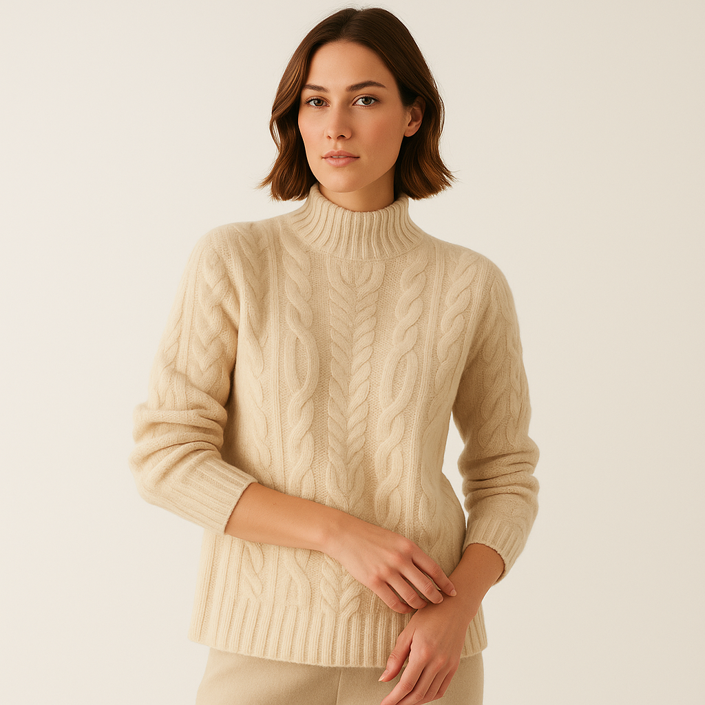 Mona | Turtleneck Premium Knit Sweater
