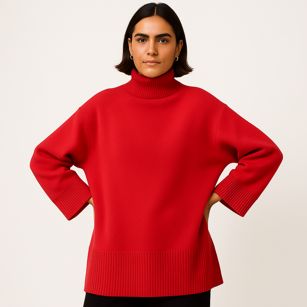 Lola | Chic Oversized Knitted Turtleneck Sweater