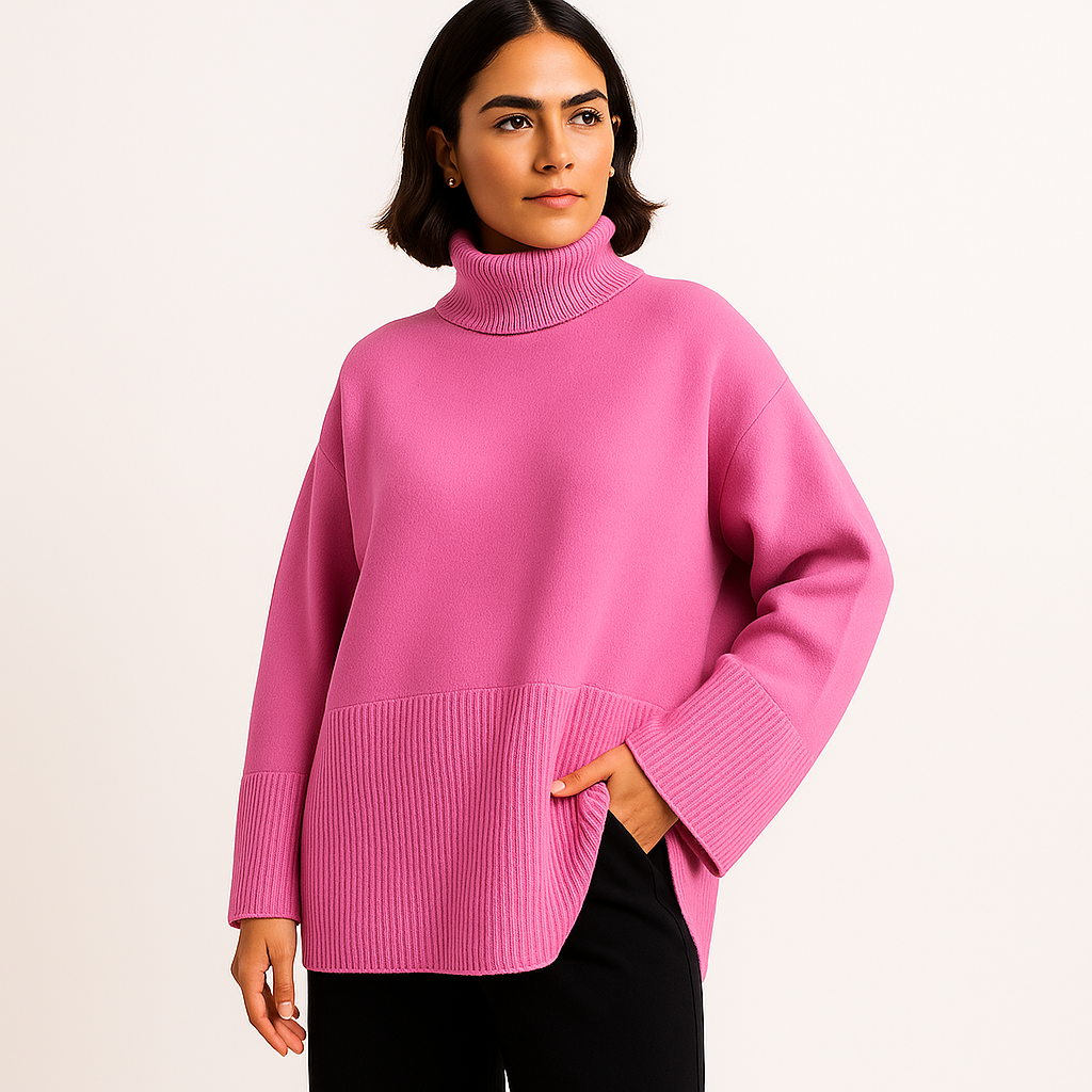 Lola | Chic Oversized Knitted Turtleneck Sweater