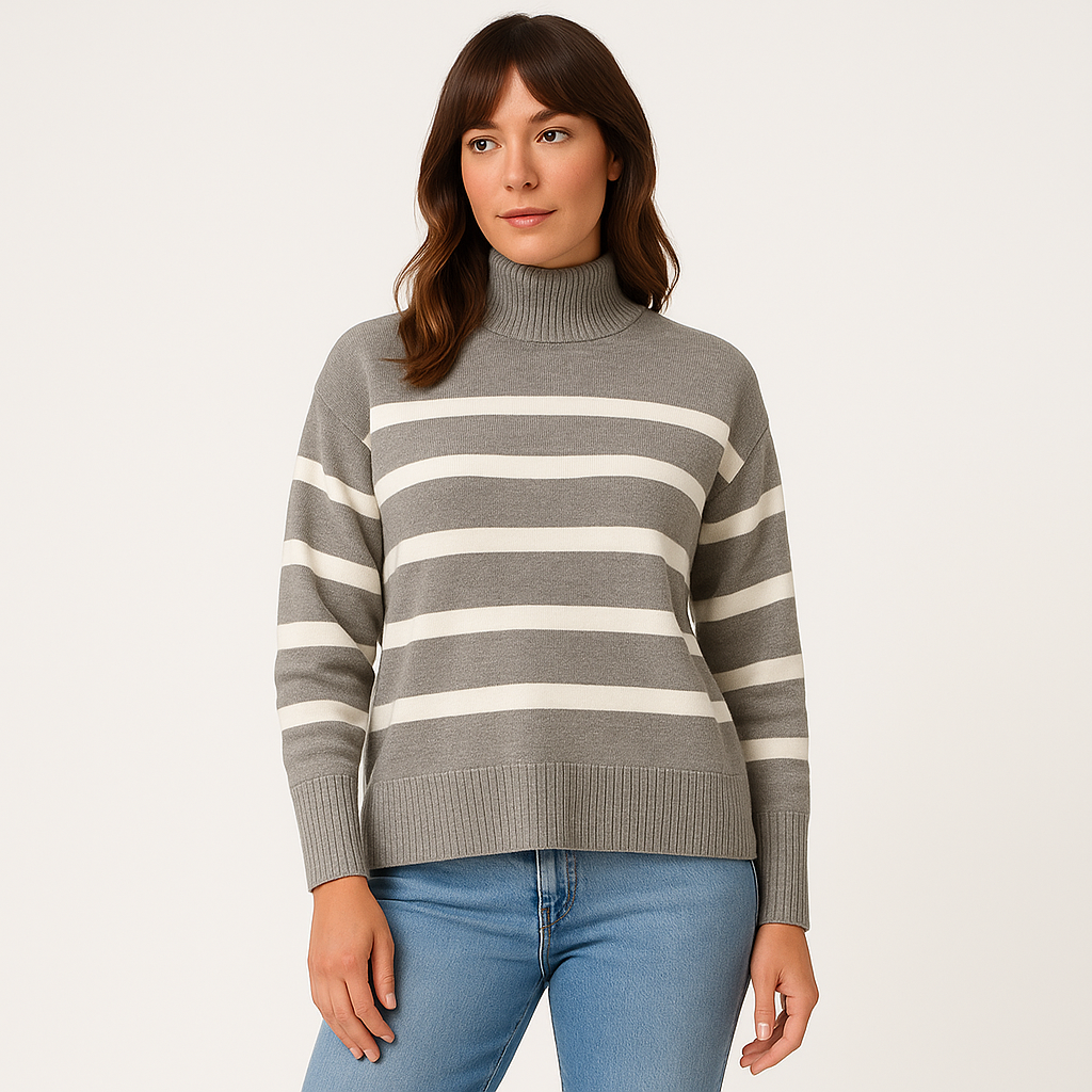 Bingo | Striped Turtleneck Sweater