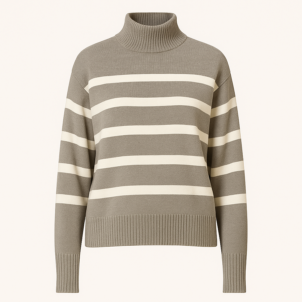 Bingo | Striped Turtleneck Sweater