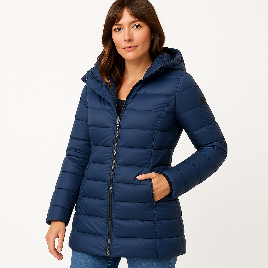 Zina | Long Hooded Puffer Jacket