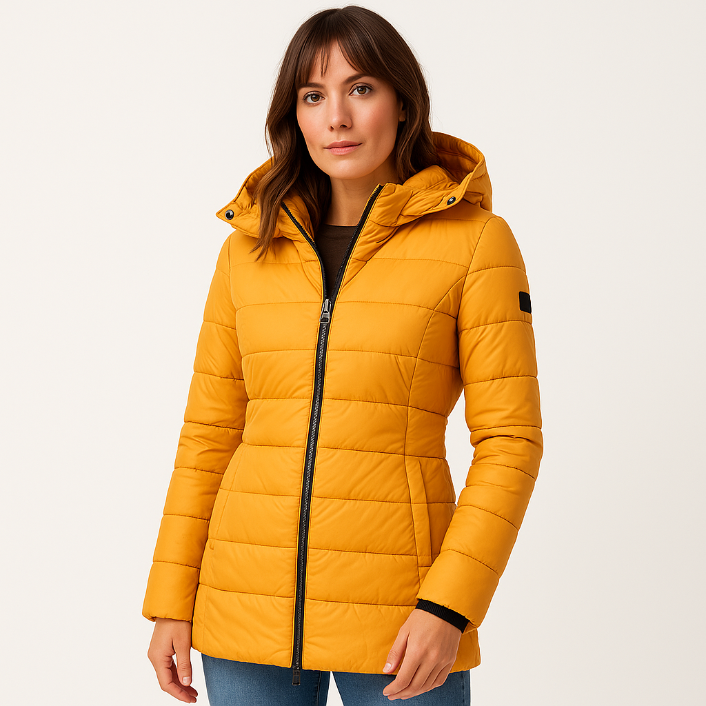 Zina | Long Hooded Puffer Jacket