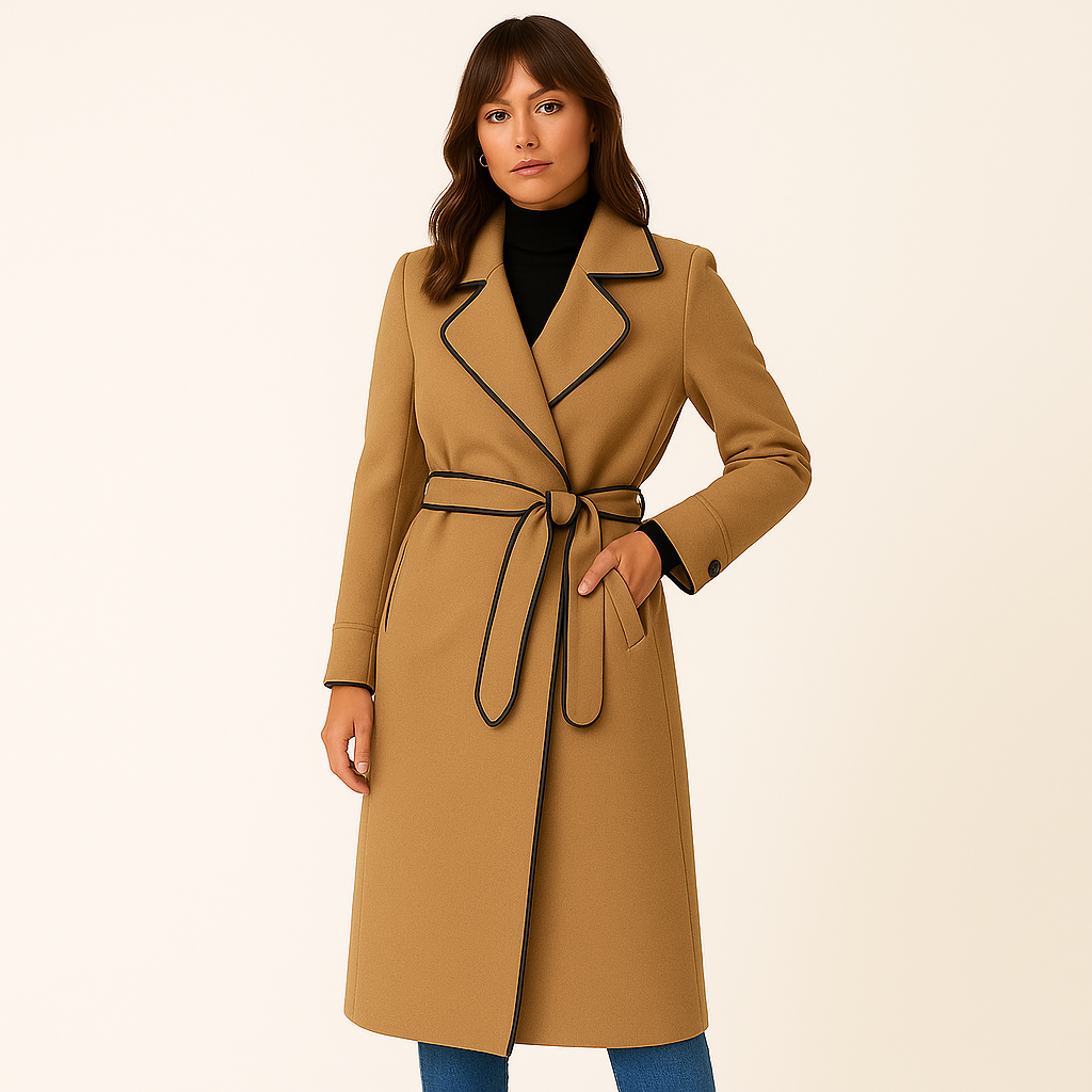 Eva | Wool Blend Long Coat