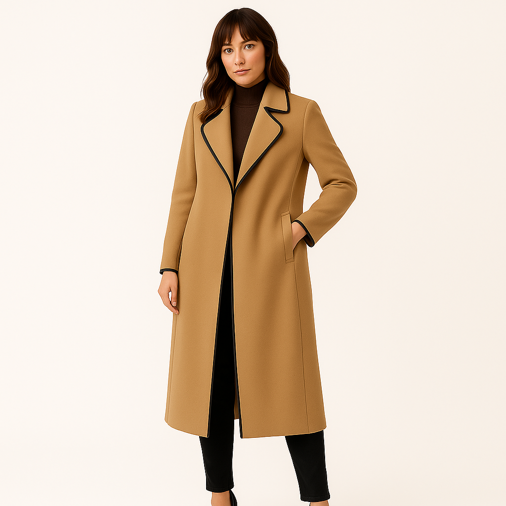 Eva | Wool Blend Long Coat