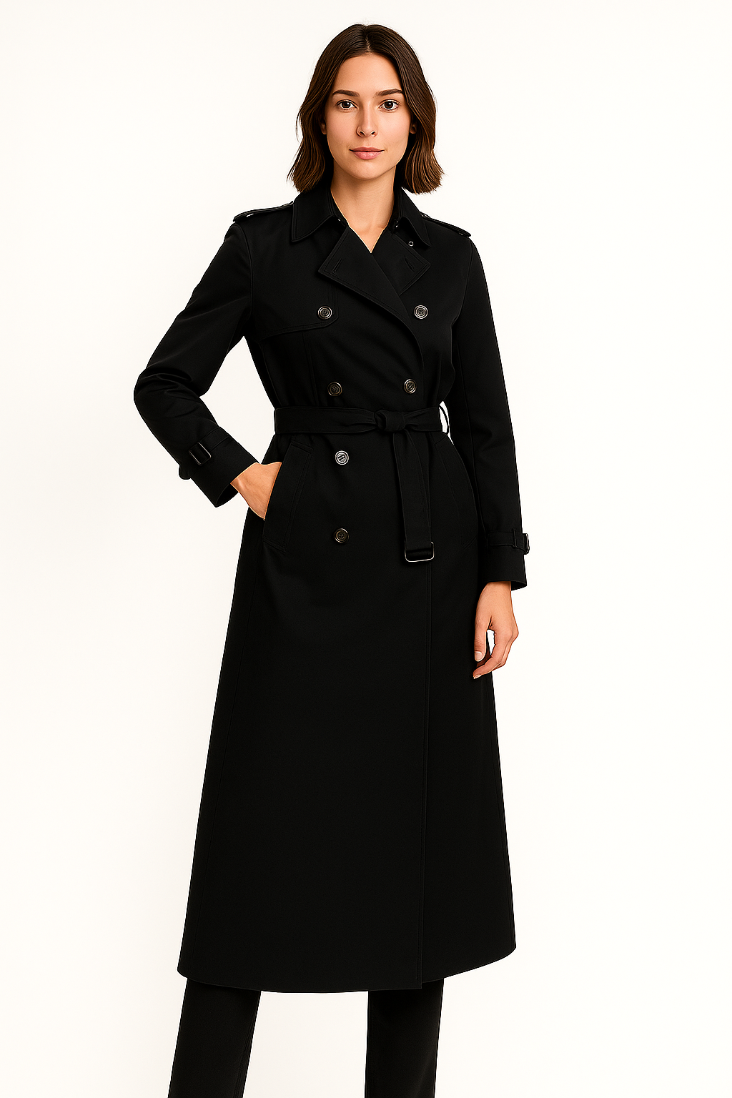 Emma | Belted Lapel Trench Coat