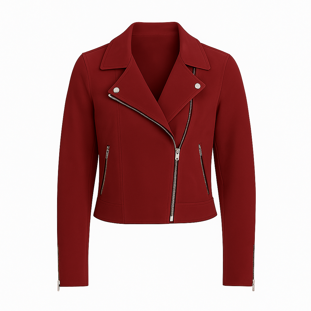 Ashley | Faux Leather Motorcycle Jacket
