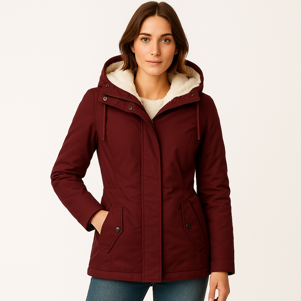 Eden | Parka Jacket with Fleece Lining & Hood