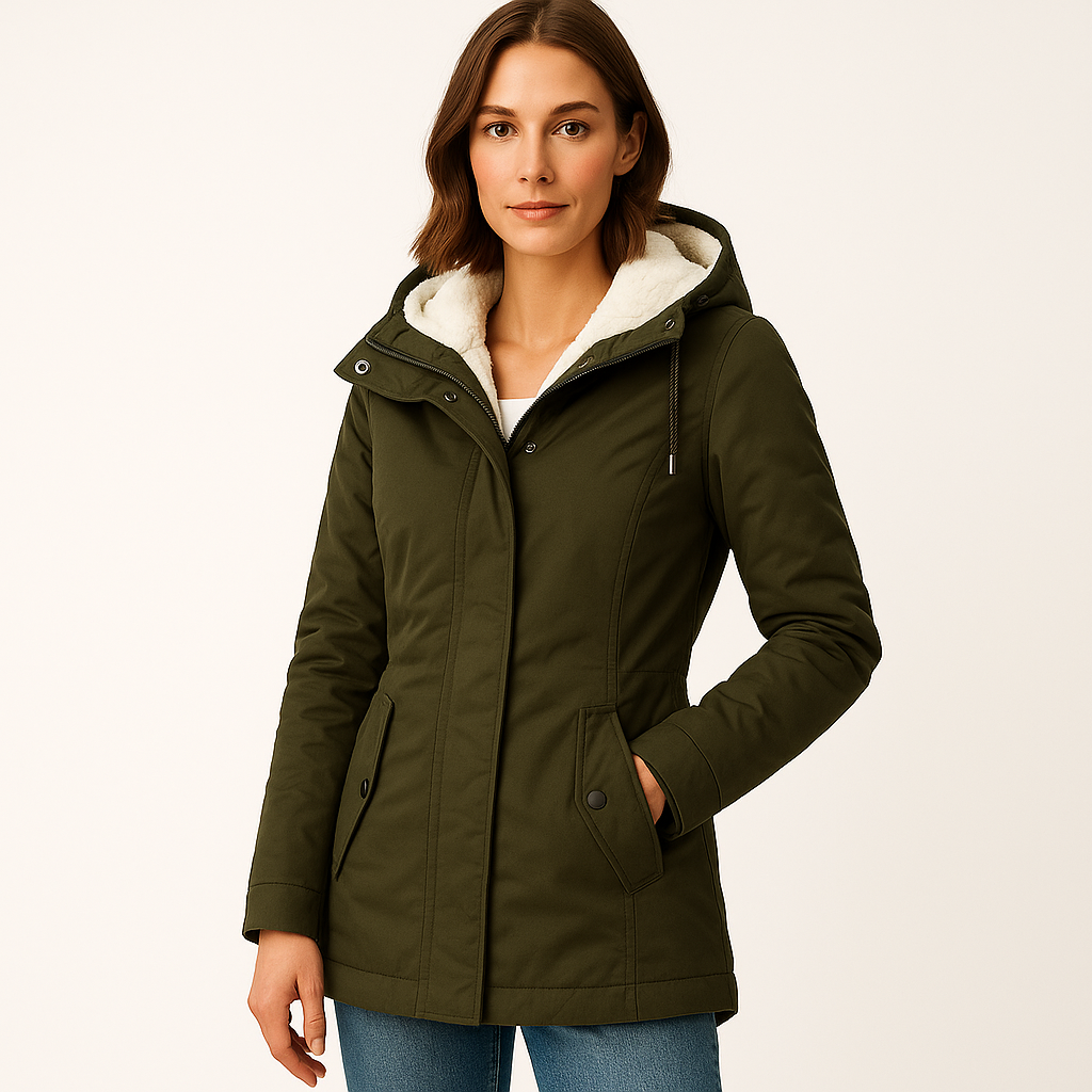 Eden | Parka Jacket with Fleece Lining & Hood