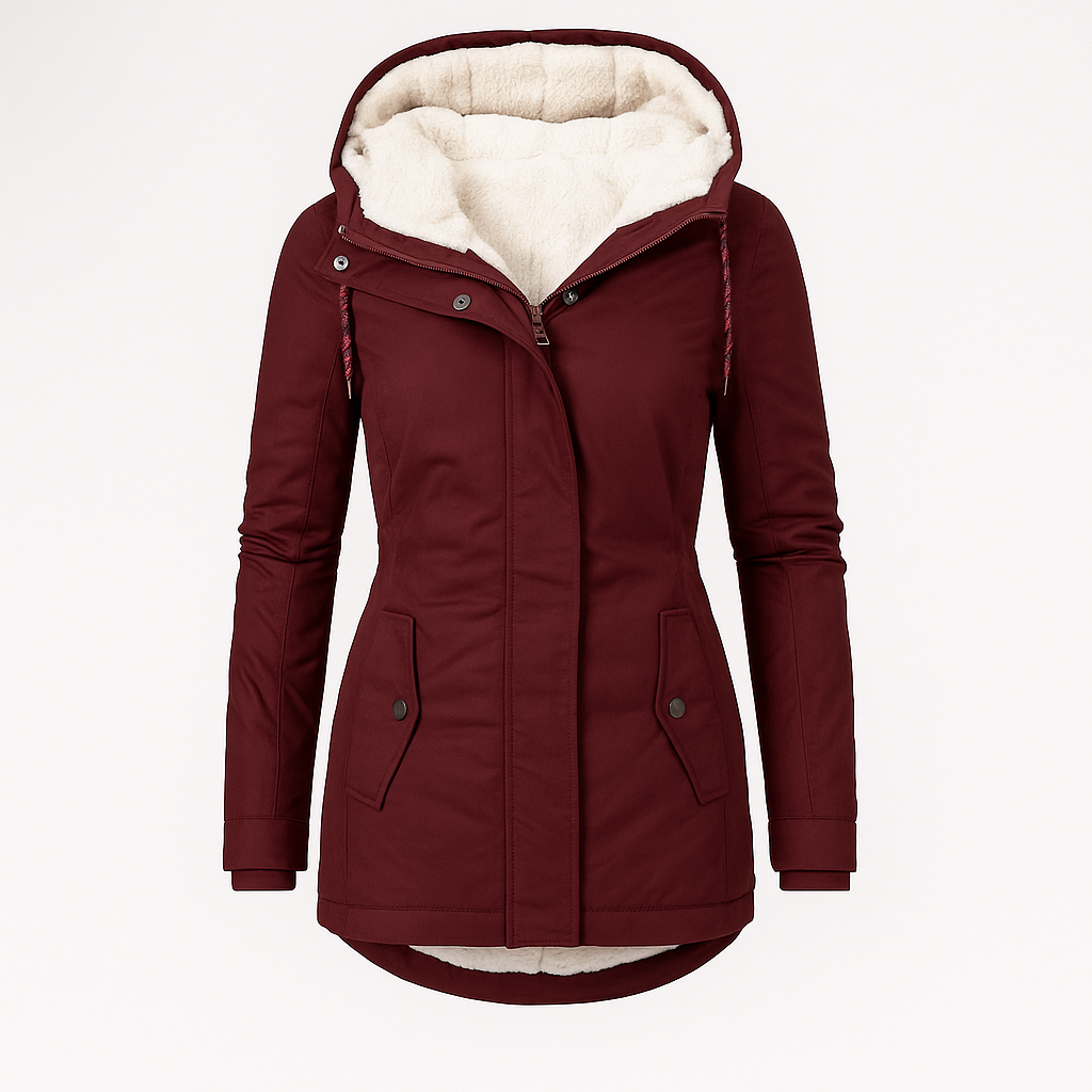 Eden | Parka Jacket with Fleece Lining & Hood