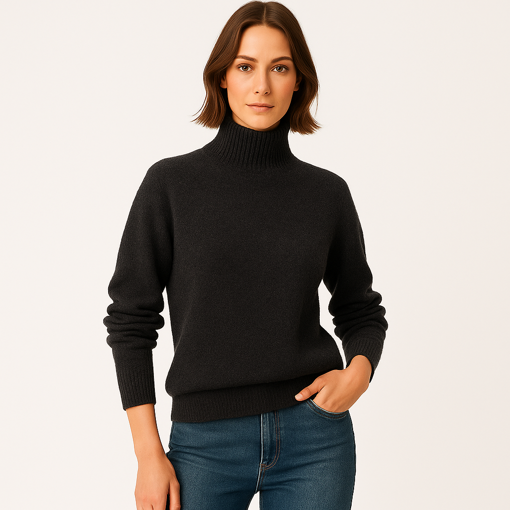 Lola | Long Sleeve Turtleneck Knitted Sweater