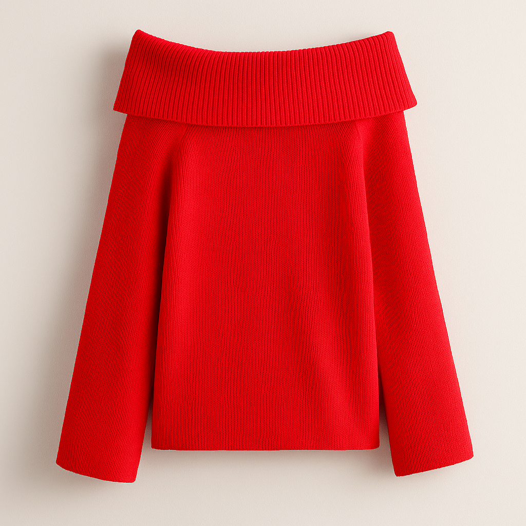 Eliza | Solid Off Shoulder Sweater