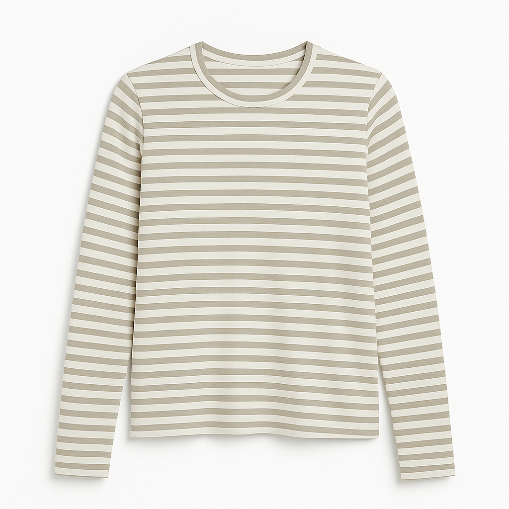 Eva | Striped Long Sleeve T Shirt