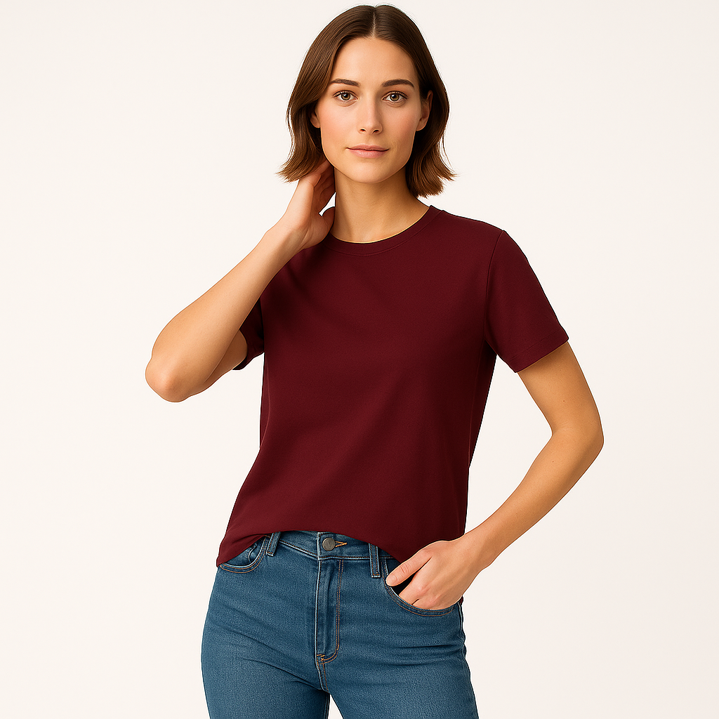 Tania | Cotton Short Sleeve Top