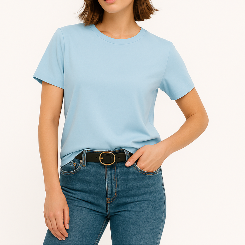 Tania | Cotton Short Sleeve Top