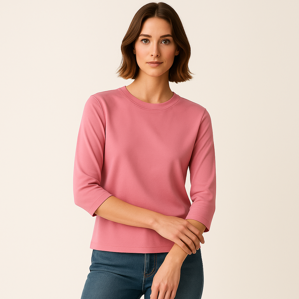 Vivian | Cropped Sleeve Top