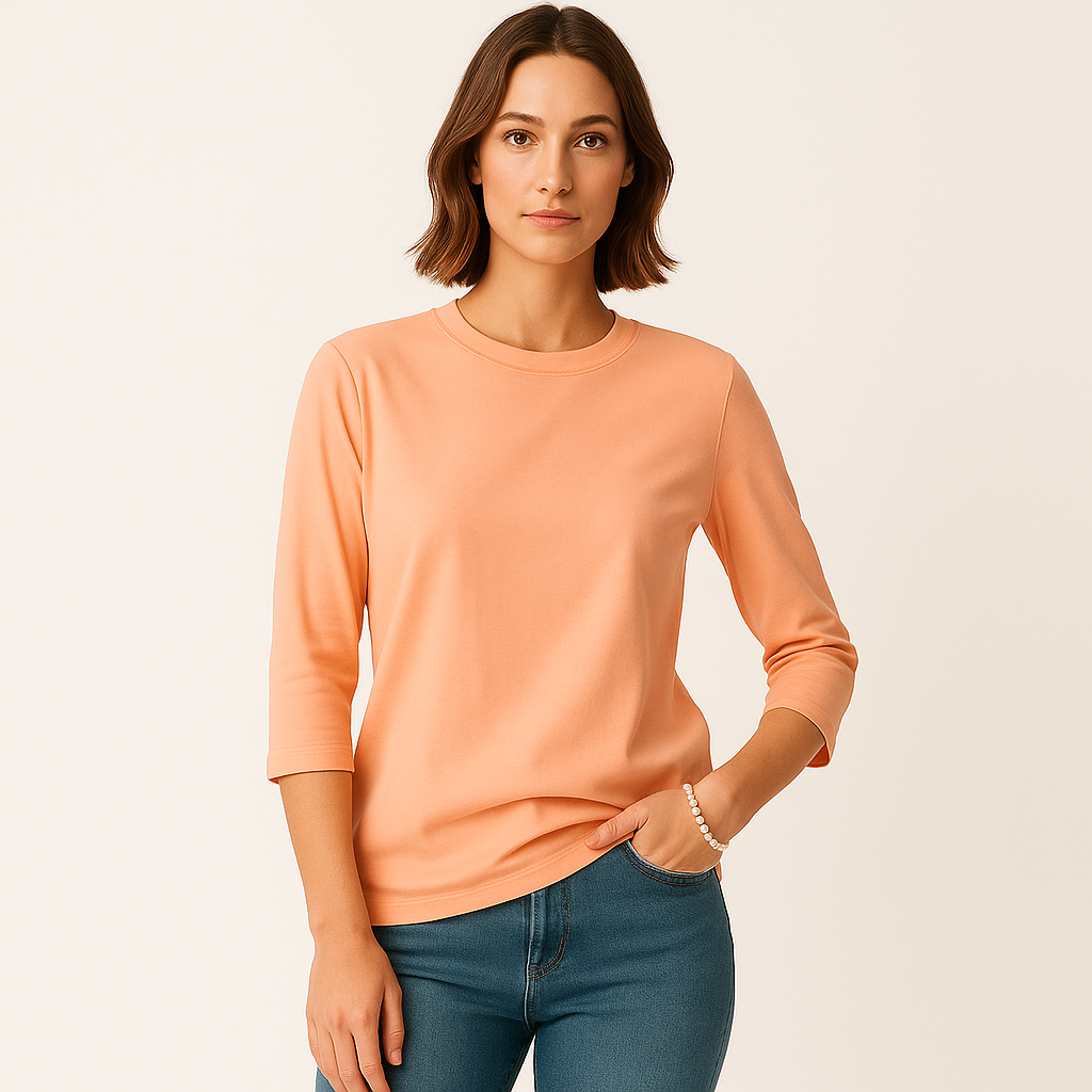 Vivian | Cropped Sleeve Top