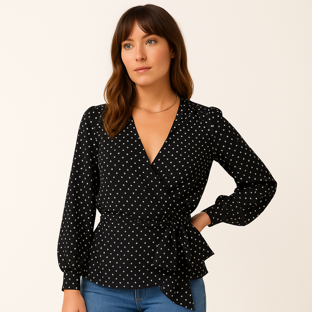 Joy | Flared Sleeve Blouse
