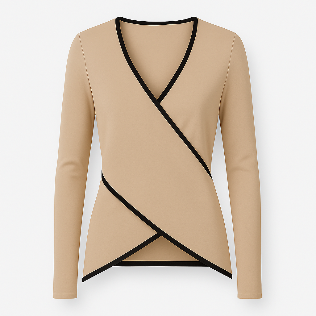 Casie | Cross Long Sleeves T-Shirt