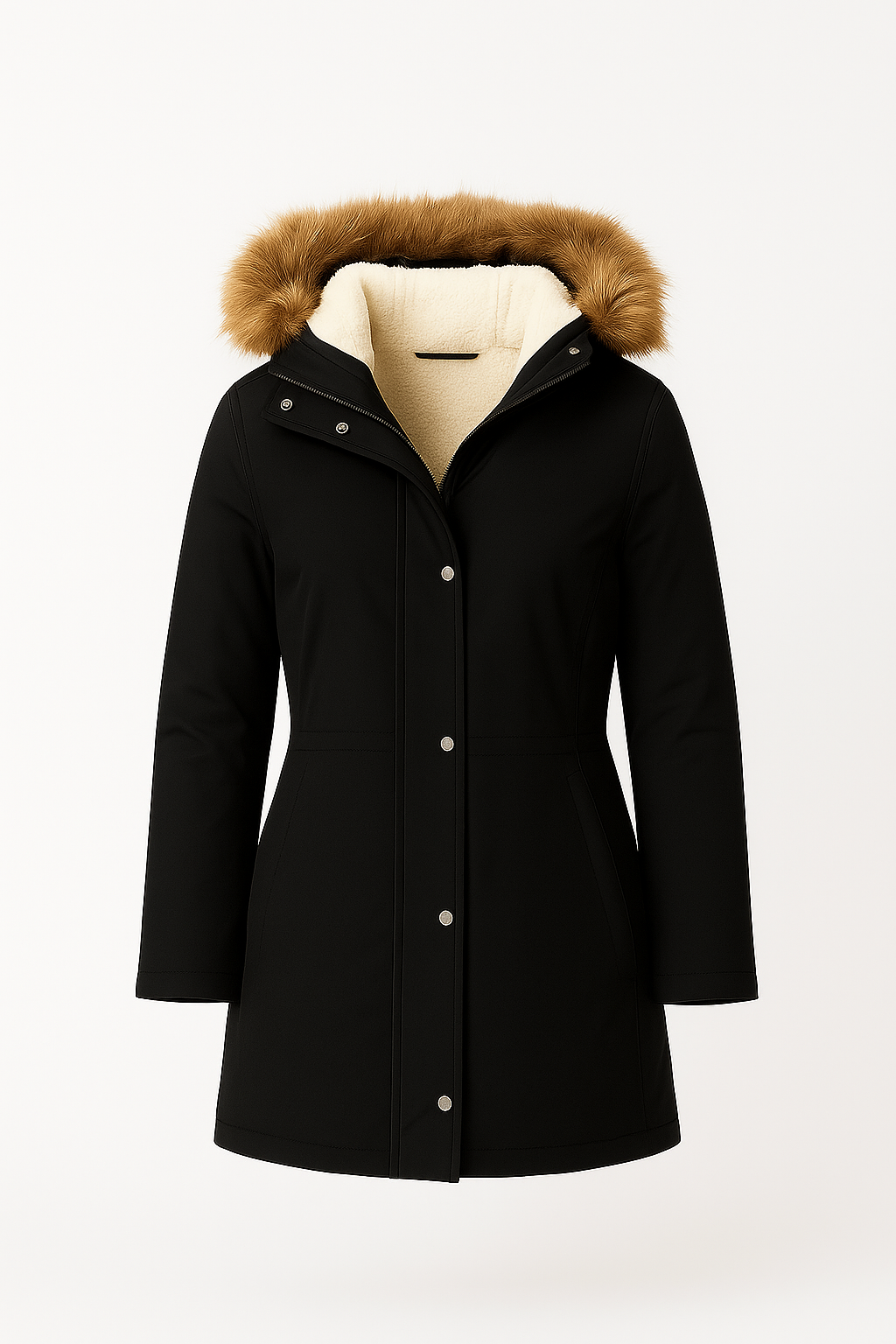 Jane | Slim Fit Cotton Hooded Jacket