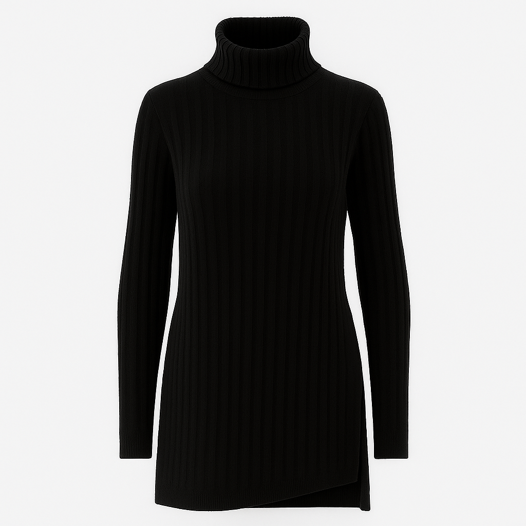 Mary | Striped Long Sleeves Turtleneck Jumper