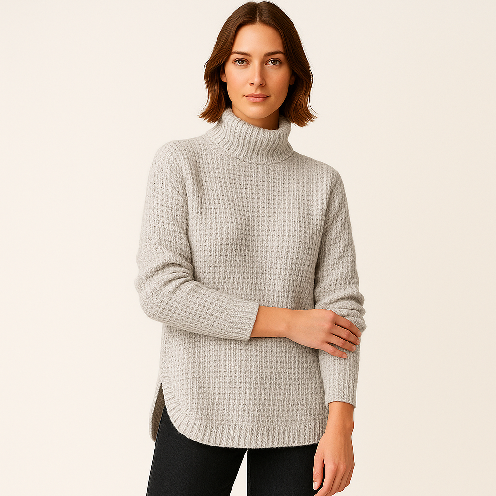 Cindy | Oversized Knit Turtleneck Sweater