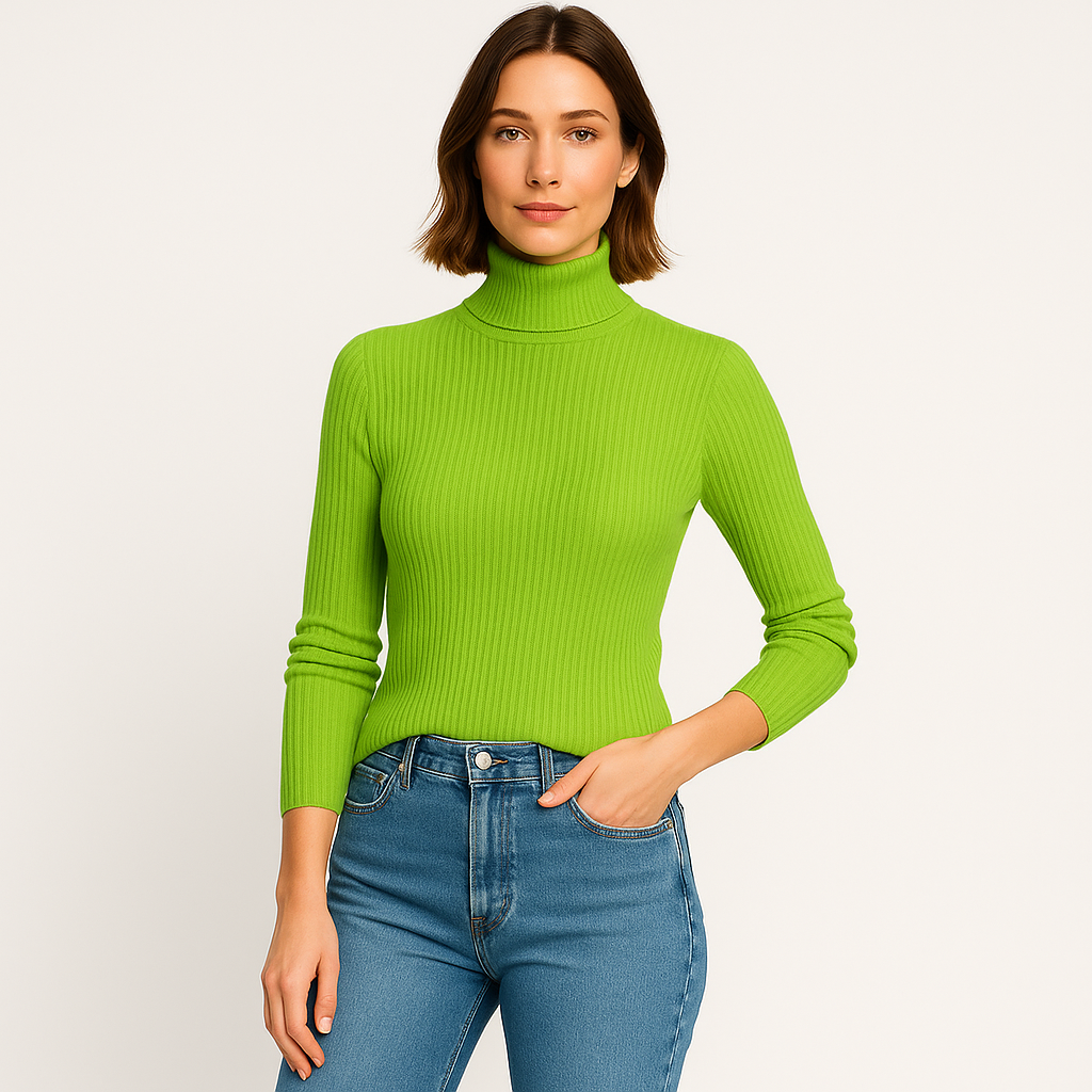 Mandy | Merino Wool Turtleneck Sweater