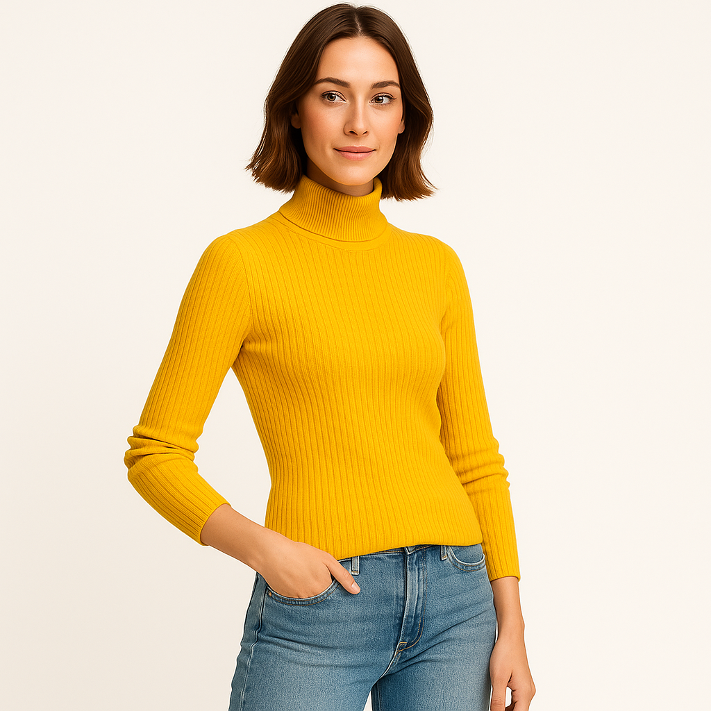 Mandy | Merino Wool Turtleneck Sweater