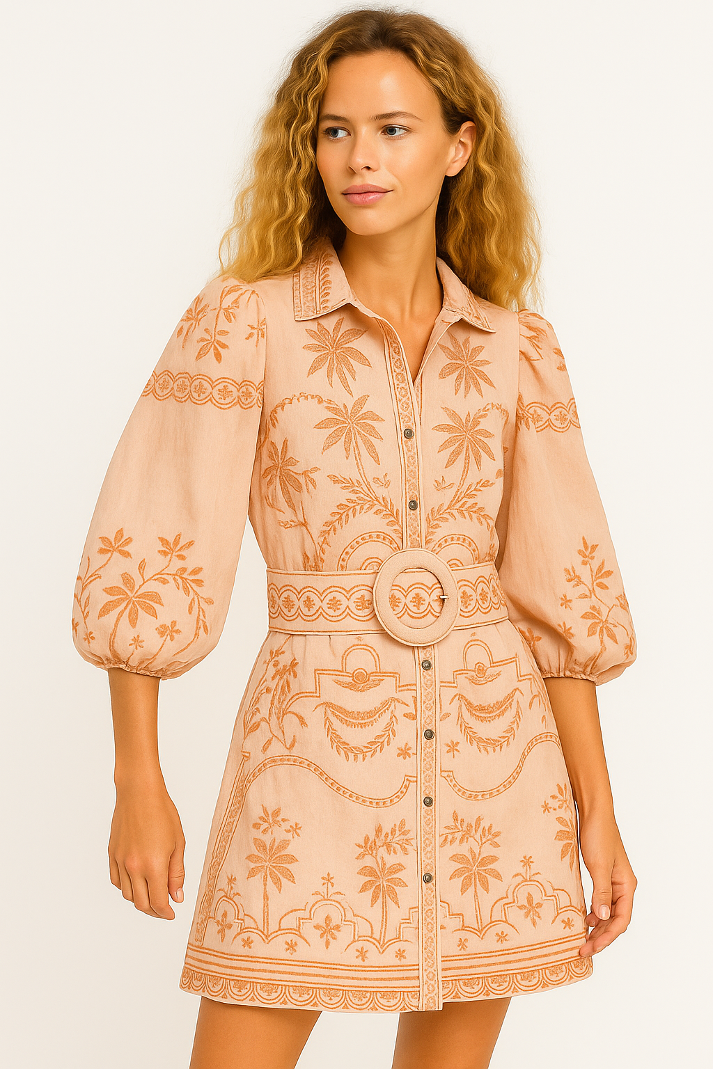 Nina | Vintage Mini Dress with Long Sleeves