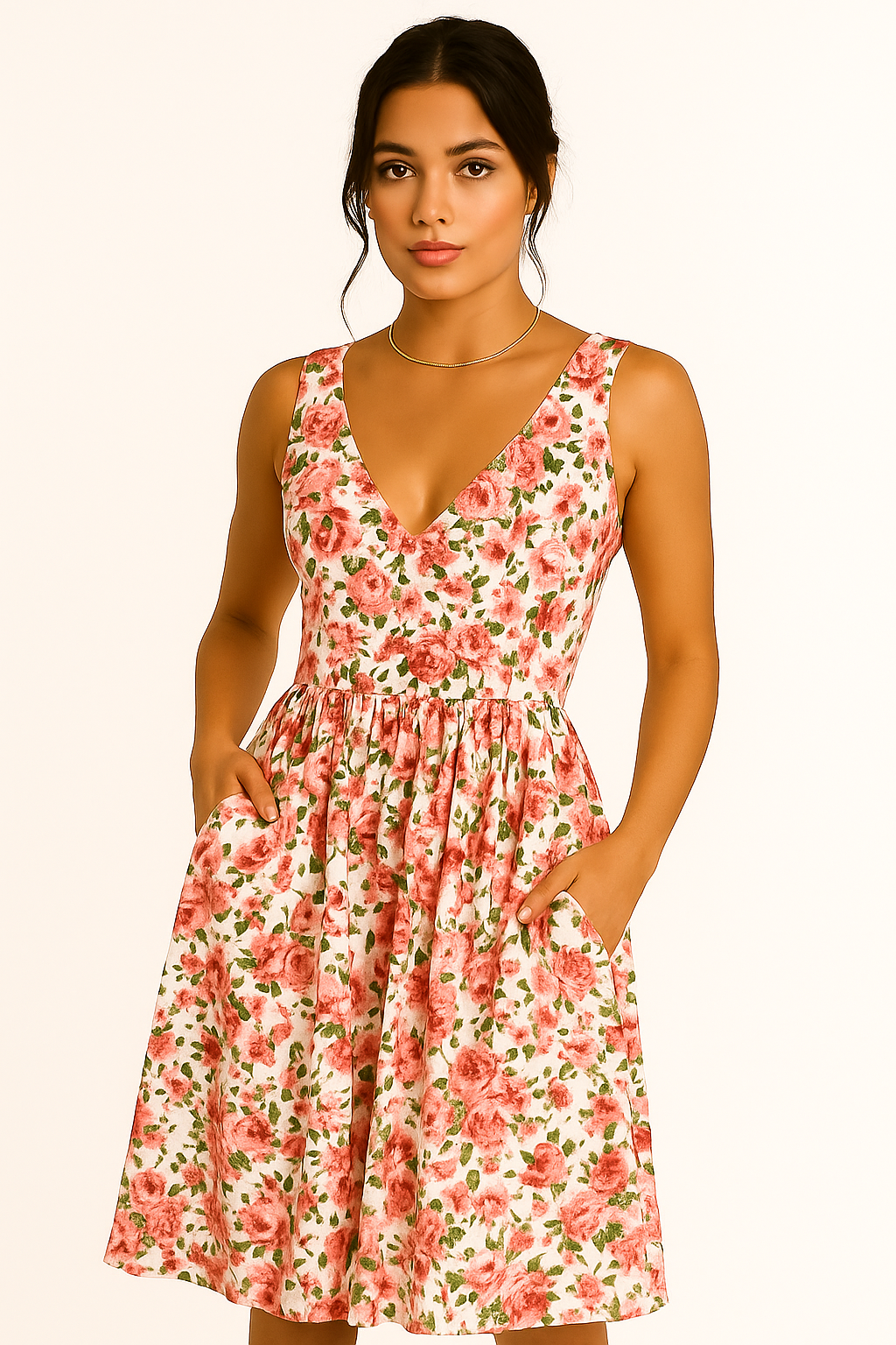 Laura |  Floral Midi Dress