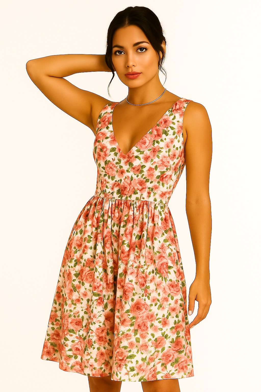 Laura |  Floral Midi Dress