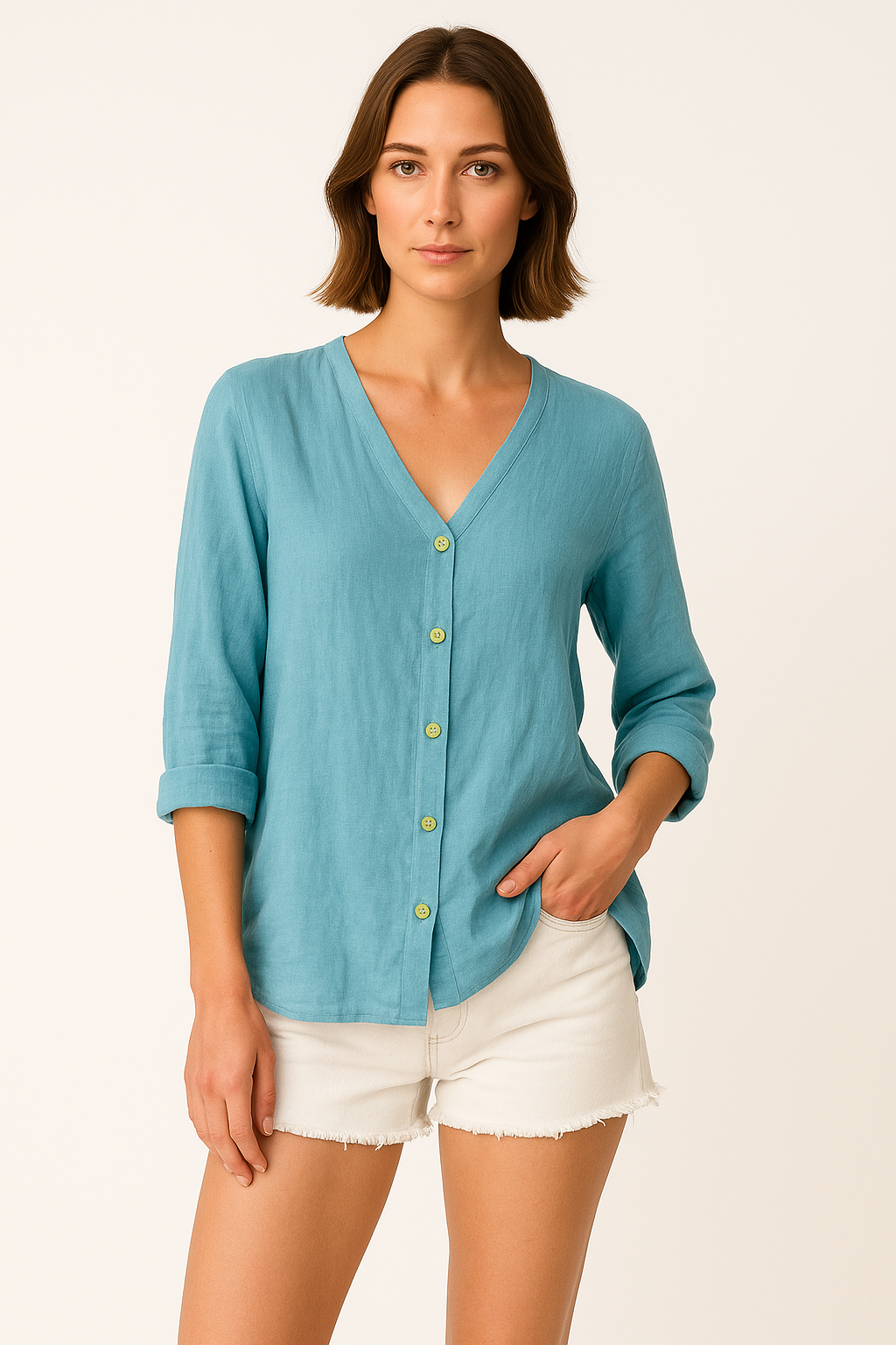 Serena | Linen Top Blouse
