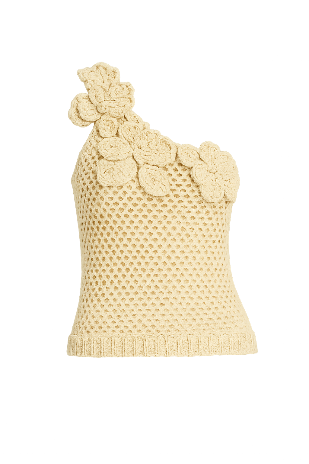 Soleia |  One-Shoulder Crochet Top