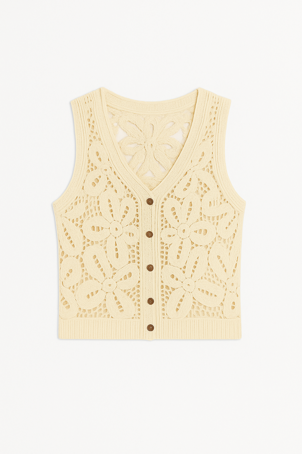 Amara | Crochet Button Top